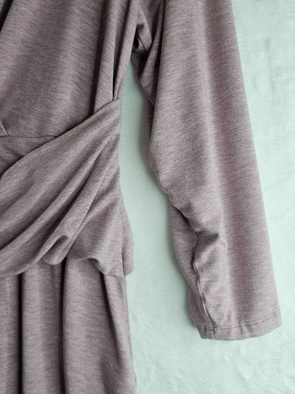 J. Jill Wearever Women Tunic Top Lavender V Neckline 3/4 Sleeve Size XL Stretch - Picture 6 of 13